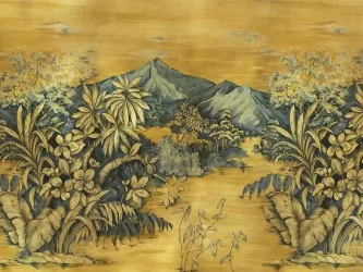 MOG-102 | Carta da parati oro paesaggio